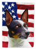 American Flag with Dog Artwork Flag Garden Size - CK6737GF