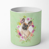 Dog 10 oz Flowers Decorative Soy Candle - CK4398CDL