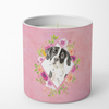 Dog 10 oz Flowers Decorative Soy Candle - CK4239CDL