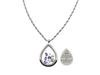 Initial Teardrop Lockets With High Grade Cubic Zirconia By Pink Box - PinkBox-6-000658