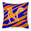 Monogram Letter Fabric Decorative Pillow - CJ1036-NPW1414