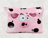 Pig  Printed Canvas Zipper Bag