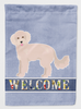 Maltipoo Welcome Flag Canvas House Size