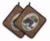 Portuguese Water Dog Pair of Pot Holders - S000213B001695P068647V115