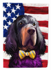 American Flag with Dog Artwork Flag Canvas House Size - CK6543CHF
