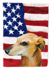 American Flag with Dog Artwork Flag Canvas House Size - CK6530CHF