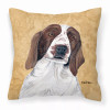 Wipe Your Paws Dog Art Fabric Decorative Pillow
