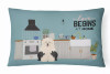 Dog Kitchen Scene Art Canvas Fabric Decorative Pillow - S000213B001695P020443V000