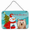 Snowman with Dog Art Wall or Door Hanging Prints - S000213B001695P057615V000