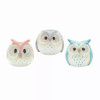 Owl (Set of 3) 3.75"H, 4"H, 4.25"H Terra Cotta