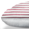 Marblehead Light Red Ticking Stripe Farmhouse Duvet Style Dog Bed - S002793B002925P000029V007