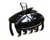 Sewn Button Hair Claw Black - 9484-10