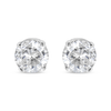 10k White Gold Solitaire Diamond Stud Earrings (0.75 cttw, G-H Color, I3 Clarity)