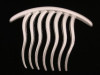 Wavy French Twist Hair Comb in Silver - 2088-07