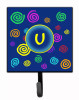 Letter Initial Monogram - Blue Swirls Leash or Key Holder - S000213B001695P023432V019