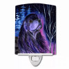Starry Night Dog Art Ceramic Night Light - S000213B001695P103746V000