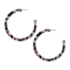 Colorful Post Hoop Resin Earrings ( Variety Colors Available ) By DOBBI - S001260B001845P000548V599