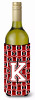 Monogram Letter Football Wine Bottle Hugger - CJ1082-KLITERK