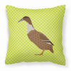 Animal Art Checkboard Design Fabric Decorative Pillow - BB7687PW1414