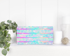 faux glitter Stripes|License Plate