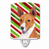 Candy Cane Holiday Christmas Dog Art Ceramic Night Light - S000213B001695P103040V000