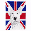 Dog with English Union Jack British Flag Garden Size Flag - S000213B001695P039195V000