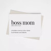 Boss Mom - Greeting Card/Wall Art Print - 149903196