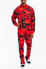 Full Camo Track Suit - SET600-800-REDCAMO-L