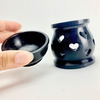 Black Soap Stone Hearts Aroma Lamp