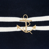 Parkland Collection Bounty Nautical Blue Throw Pillow