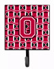 Letter Football Crimson and White Leash or Key Holder - S000213B001695P065959V015