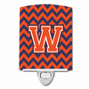 Letter Chevron Ceramic Night Light - CJ1042-WCNL