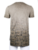Men's Short Sleeve Camouflage Longline Side Slit Oil Wash T-shirts BROWN - S002555B002730P000009V005
