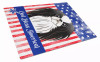 American Flag Dog Print Glass Cutting Board Large - S000213B001695P040589V033