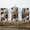 faux cowhide Let's Rodeo  Insulated Kids Dual Lid Sippy Cup Tumbler