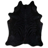 ACID WASHED HAIR ON COWHIDE ZEBRA DISTRESSED BLACK ON BLACK - CPDDZBLB3B-00126652