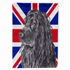Dog with English Union Jack British Flag Garden Size Flag - S000213B001695P039202V000