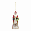 Santa Ornament (Set of 6) 8.5"H Glass - 83313DS