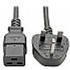 Tripp Lite, Power Cord, Computer, Standard UK, 15A , IEC-320-C19 to BS-1363 UK Plug, 8FT