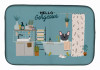 Dog in Bathtub Dish Drying Mat - S000213B001695P020163V004