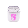 Chevron Initial Airpod Protective Clear Case By Pink Box - PinkBox-25-197