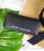 Marc Jacobs Slim Black Leather Open Face Snap Wallet