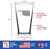Oklahoma Outline Pint Glass for Beer - Oklahomans Gifts