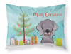 Christmas Tree and Dog Fabric Standard Pillowcase