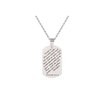 Stainless Steel Stylish Scripture Tag Necklace In Silver By Pink Box - PinkBox-25-7179
