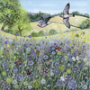 Summer Landscape with Butterflies by Lucy Grossmith, Canvas Art