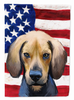 American Flag with Dog Artwork Flag Garden Size - CK6589GF