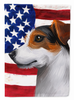 American Flag with Dog Artwork Flag Garden Size - CK6577GF