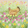 Chicken and Tulips by Lucy Grossmith, Canvas Art - C1086786-0240000-AAAACMA