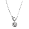 Women's Hearts Initial Toggle Necklace By Pink Box - PinkBox3-5387